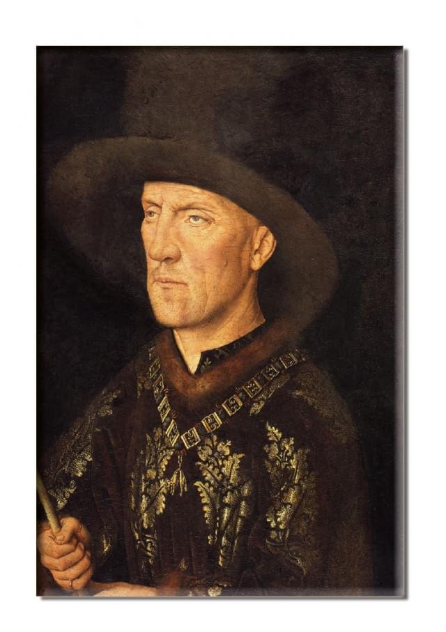 Koelkastmagneet: Portrait of Baudouin de Lannoy, Jan van Eyck, MSK Gent