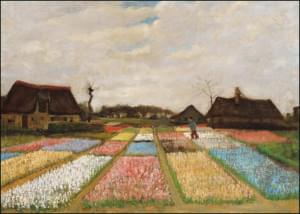 Bloemenvelden in Holland, Vincent van Gogh