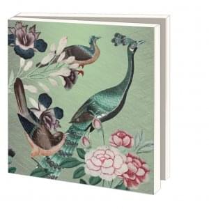 Kaartenmapje met env, vierkant: Vogels, Kasteel Heeswijk