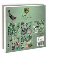Kaartenmapje met env, vierkant: Vogels, Kasteel Heeswijk