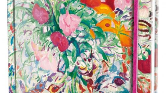 Notitieboek A5, harde kaft: Bloemen voor een gebloemde lap, Leo Gestel, Singer Laren