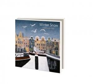 Kaartenmapje met env, vierkant: Winter Snow, Laetitia de Haas