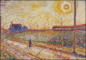 Larens landschap met oktoberzon, Jan Sluijters, Singer Laren