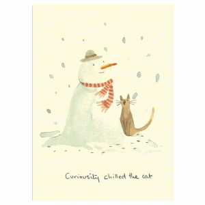 Curiosity Chilled The Cat Card by Anita Jeram