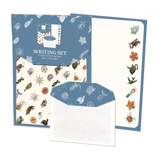 Briefpapier met enveloppen: Art Forms of Nature, Ernst Haeckel, Teylers Museum