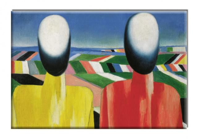 Koelkastmagneet: Boeren, Malevich
