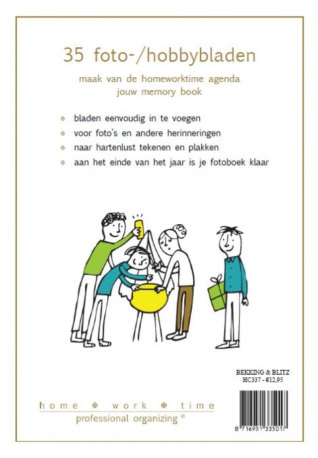 Homeworktime fotoblad: Set van 35 bladen