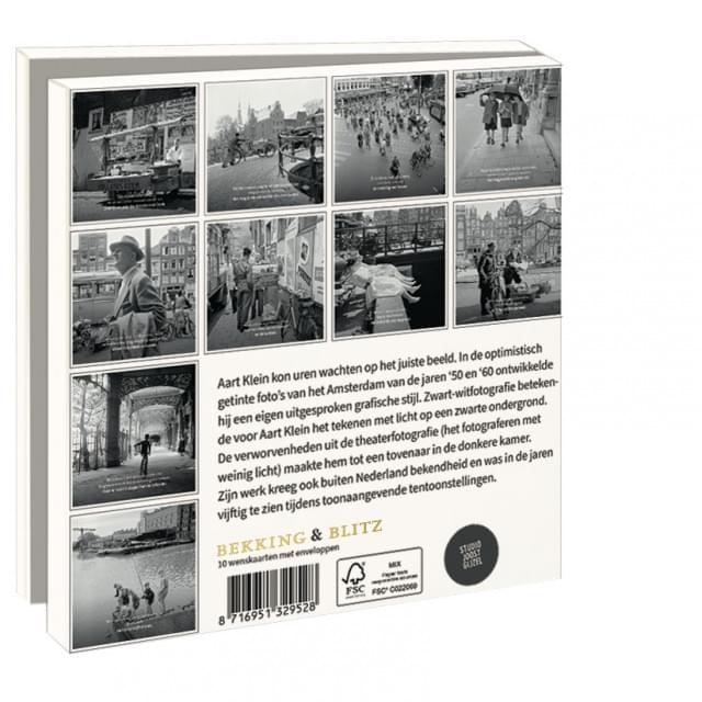 Kaartenmapje met env, vierkant: Amsterdams heimwee, G. Bonevacia en A. Klein, Studio Joost Gijzel