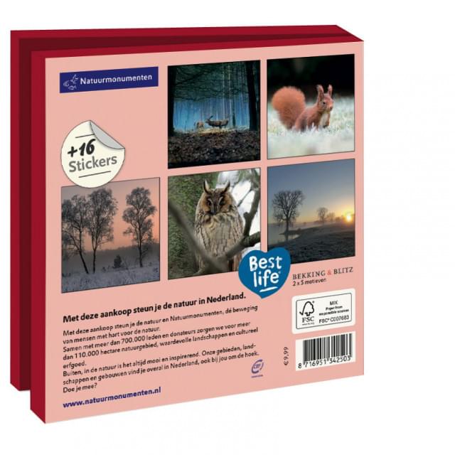 Kaartenmapje met env, vierkant: Foto's, Natuurmonumenten