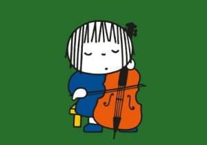 Nijntje - Miffy - Daan met cello/L, Dick Bruna