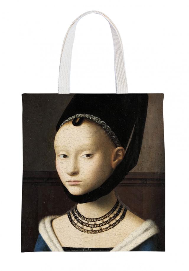 Canvas tas: Portret van een jonge vrouw, Petrus Christus, SMB