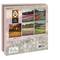 Kaartenmapje met env, vierkant: Ben Viegers, Museum De Zwarte Tulp