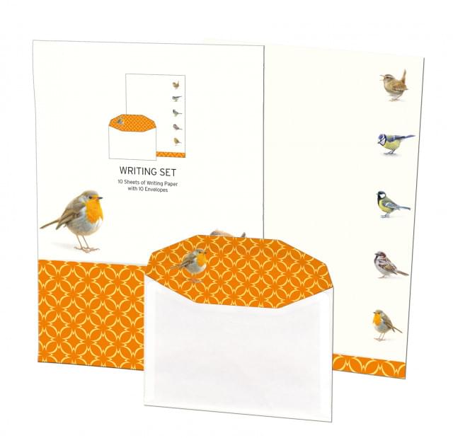 Briefpapier met enveloppen: Vogels, Elwin van der Kolk, Vogelbescherming - Natuurpunt