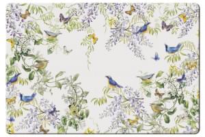 Placemat: Vogels in blauweregen, Janneke Brinkman
