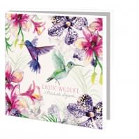 Kaartenmapje met env, vierkant: Exotic Wildlife, Michelle Dujardin