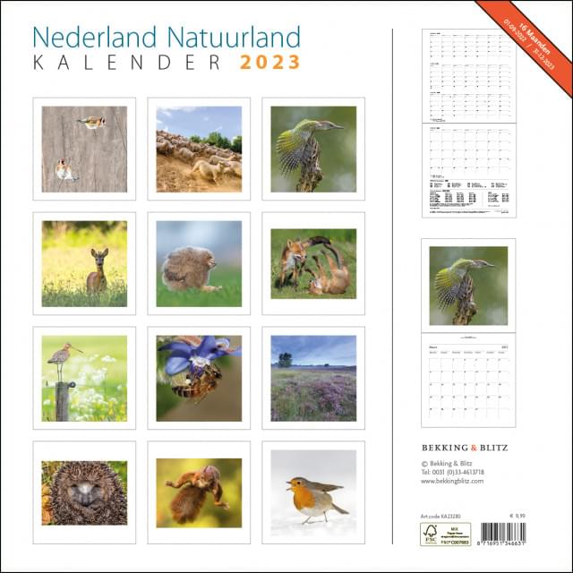 Nederland Natuurland maandkalender 2023