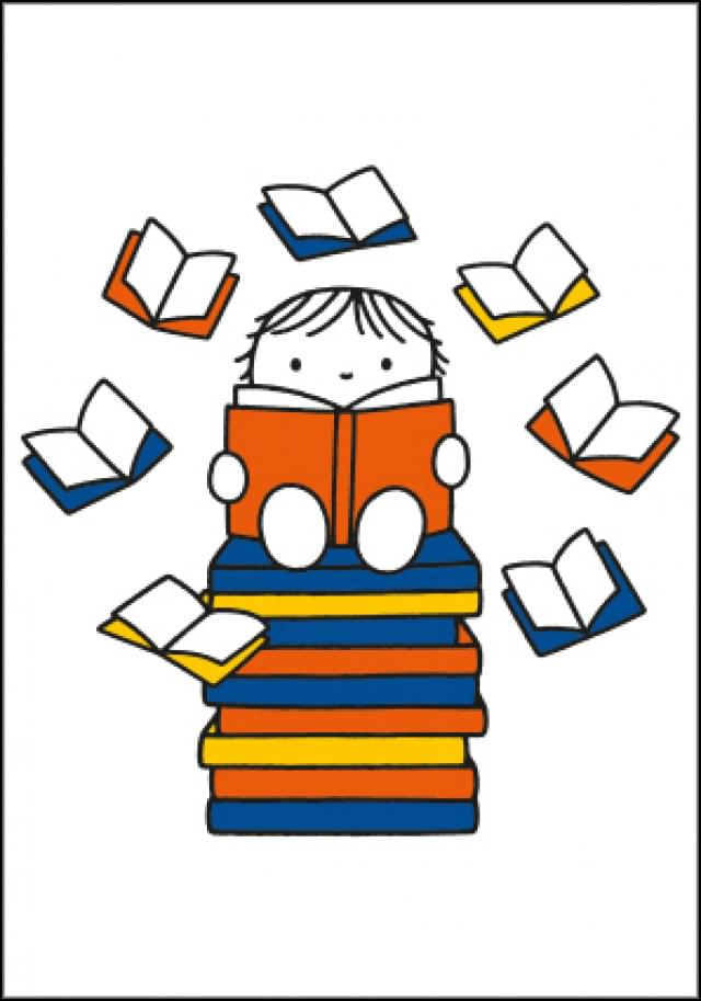 Nijntje - Miffy - Kindje met boeken/ST, Dick Bruna