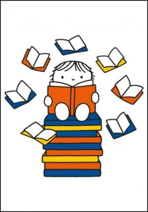 Nijntje - Miffy - Kindje met boeken/ST, Dick Bruna