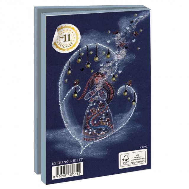 Kaartenmapje met env, klein: Lovely winter, Francien van Lang