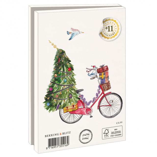 Kaartenmapje met env, klein: Busje en fiets, Maartje Bodt