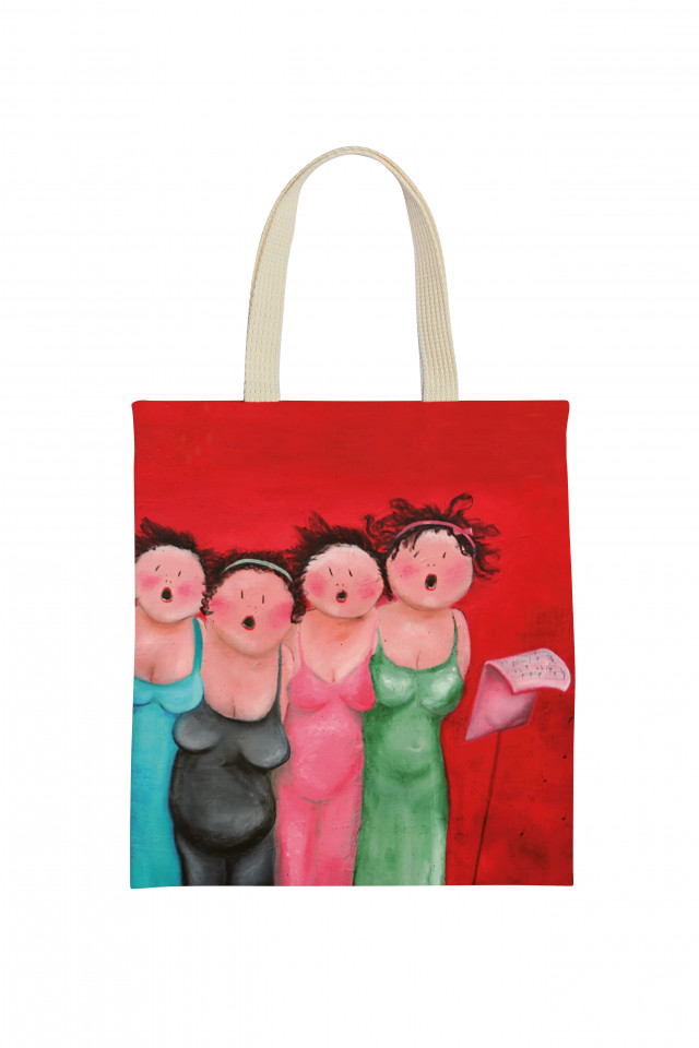 Tote bag: Uit volle borst, Judith Stam