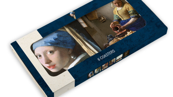 Onderzetters: Meisje met de parel - Girl with the Pearl Earring, Vermeer, Mauritshuis