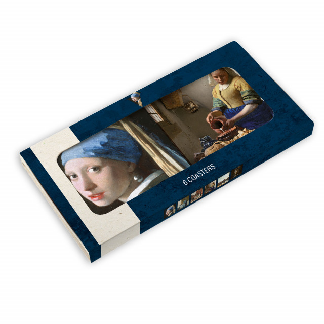 Onderzetters: Meisje met de parel - Girl with the Pearl Earring, Vermeer, Mauritshuis