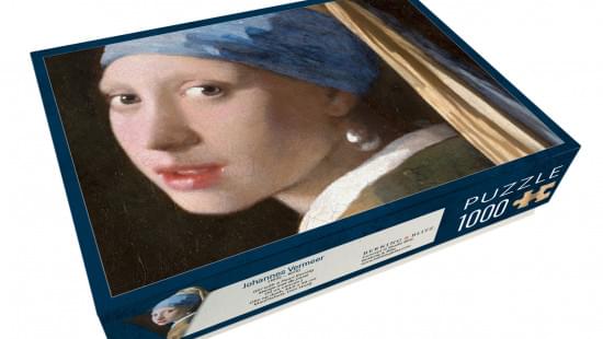 Puzzel (1.000 stukjes): Meisje met de parel - Girl with the Pearl Earring, Vermeer, Mauritshuis