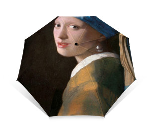 Vouwparaplu: Meisje met de parel - Girl with the Pearl Earring, Vermeer, Mauritshuis