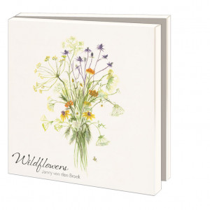 Kaartenmapje met env, vierkant: Wildflower, Janny van den Broek