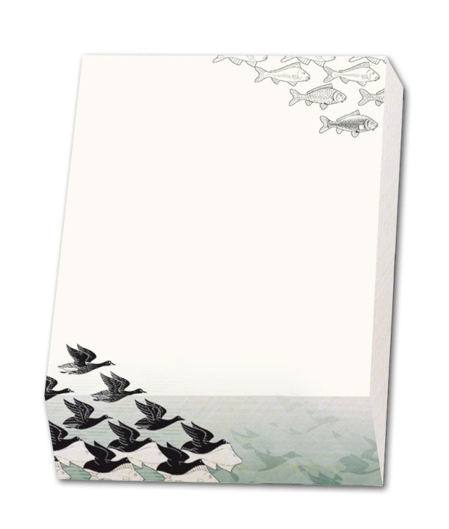 Memo blocnote: Lucht en Water, M.C. Escher