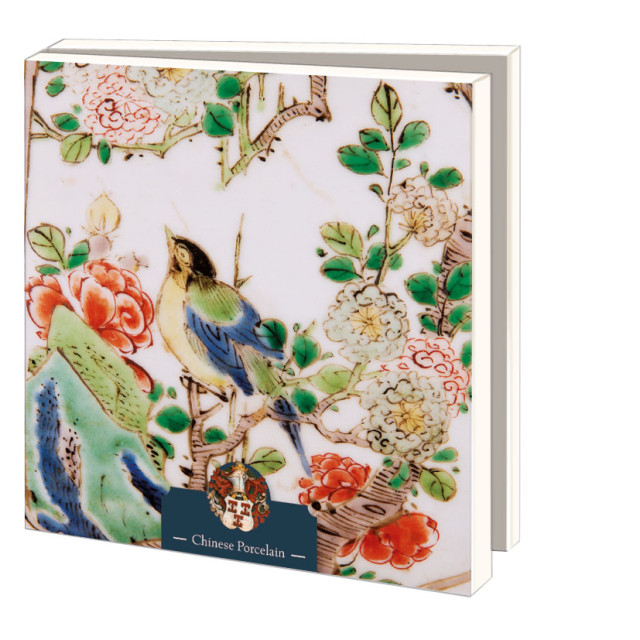Kaartenmapje met env, vierkant: Chinese Porcelain, Kasteel De Haar