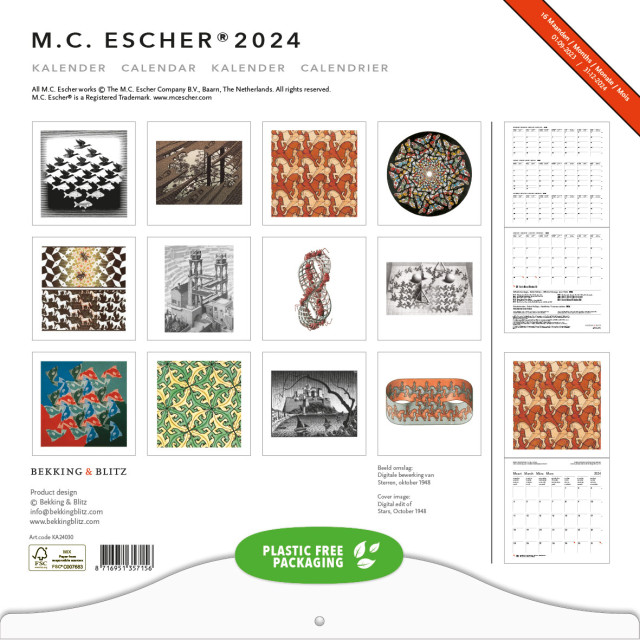 M.C. Escher maandkalender 2024