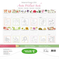 Botanical Flowers, Anita Walsmit Sachs maandkalender 2024