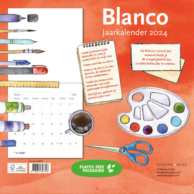 Blanco maandkalender 2024