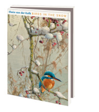 Kaartenmapje met env, klein: Birds in the snow, Elwin van der Kolk, Vogelbescherming Nederland