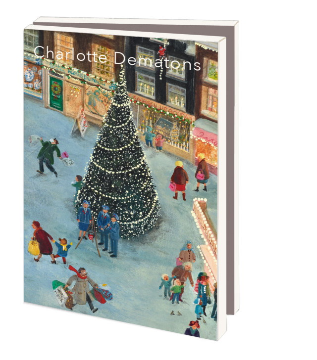 Kaartenmapje met env, klein: Kerstboom, Charlotte Dematons