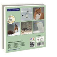 Kaartenmapje met env, vierkant: Foto's van dieren, Natuurmonumenten
