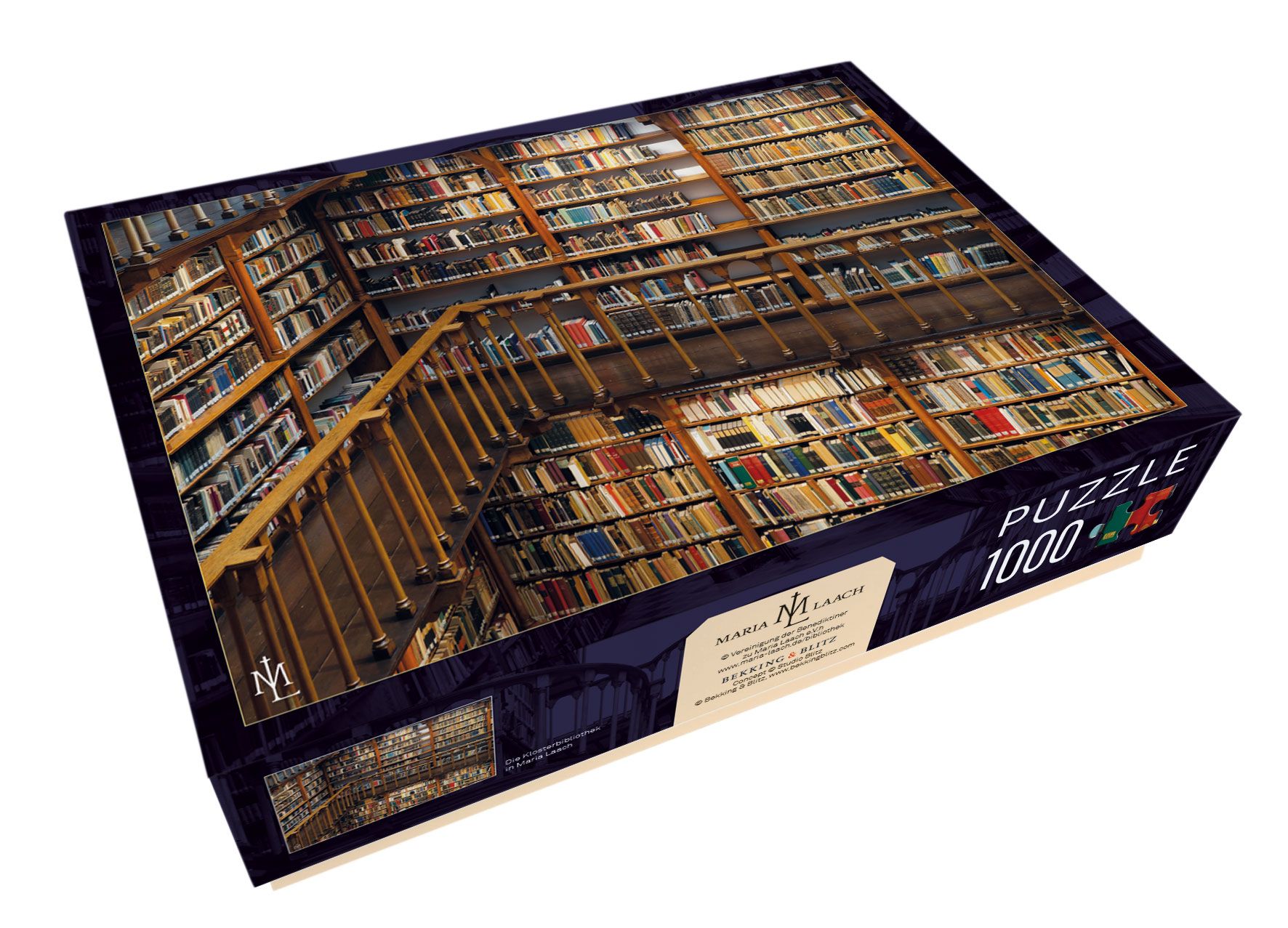 Puzzle (1.000 Teile): Die Klosterbibliothek, Maria Laach kaufen