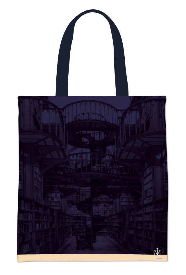 Tote bag: Bücher - Die Klosterbibliothek, Maria Laach