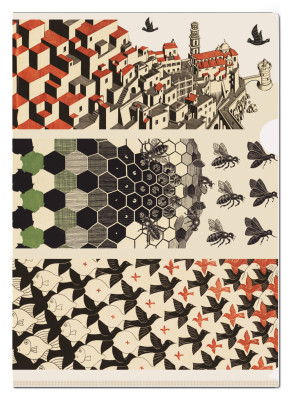 L-mapje A4 formaat: Metamorphose lll, M.C. Escher