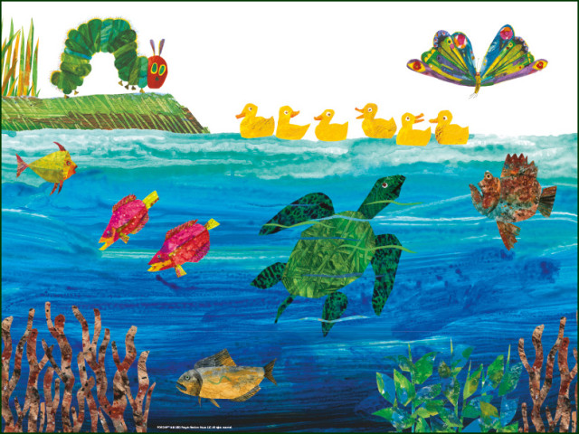 Poster: Nature, The very hungry caterpillar, Eric Carle