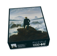 Puzzel (1.000 stukjes): Wanderer über dem Nebelmeer, Caspar David Friedrich, Hamburger Kunsthalle