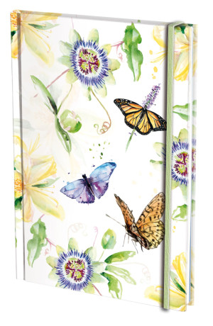 Notitieboek A5, harde kaft: Passion for Butterflies, Michelle Dujardin