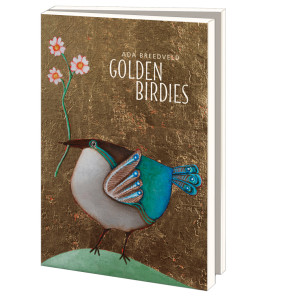 Kaartenmapje met env, groot: Golden birdies, Ada Breedveld