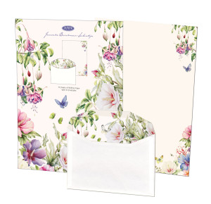 Briefpapier met enveloppen: Hibiscus, Janneke Brinkman-Salentijn