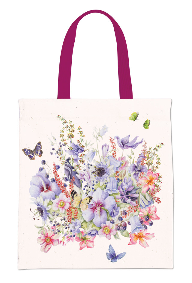 Tote bag: Hibiscus, Janneke Brinkman-Salentijn