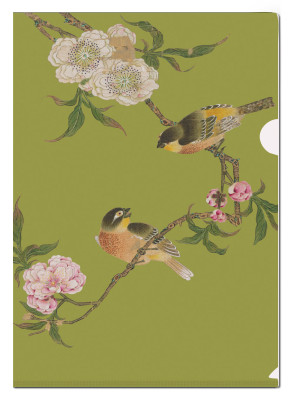 L-mapje A4 formaat: Album of birds and flowers (green), Hu Feitao, Chester Beatty