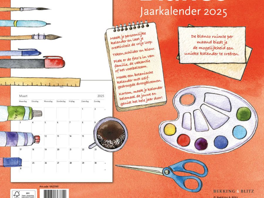 Blanco Monatskalender 2025 kaufen | Bekking & Blitz