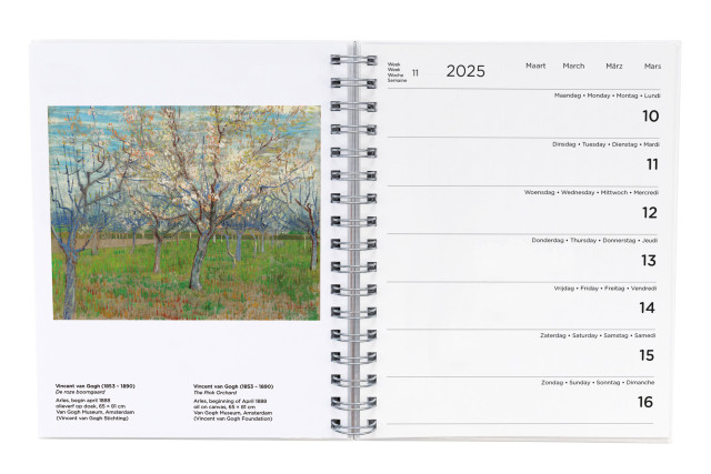 van Gogh weekagenda 2025